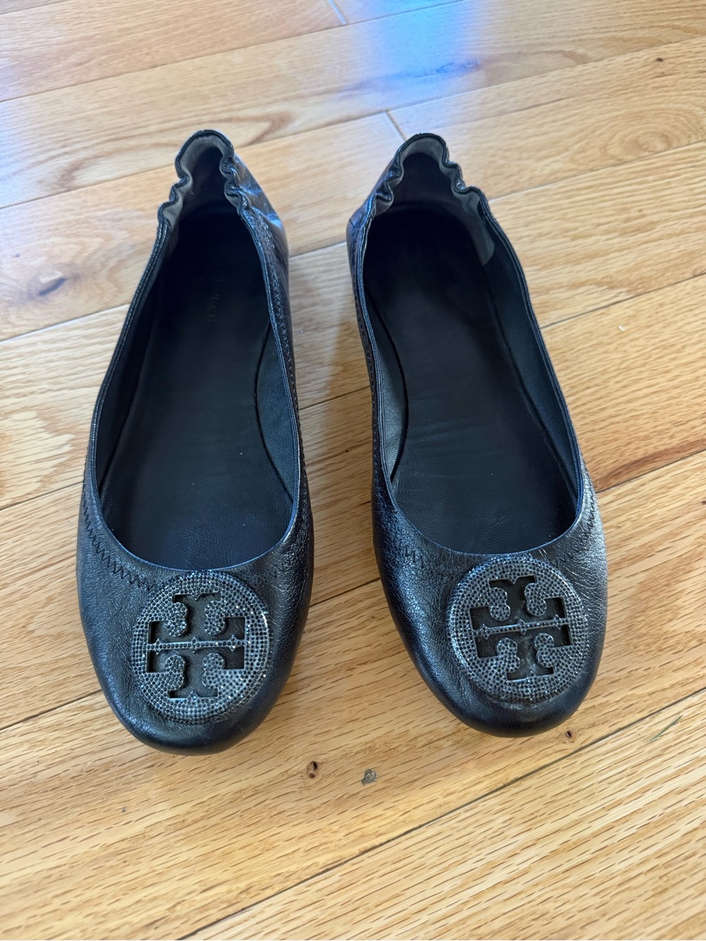 Tory Burch Black Miller Flats - 6.5
